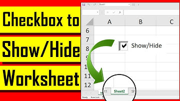 How to Hide & Unhide Worksheet in Excel using Check Box