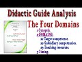 Didactic Guide Analysis : Part One : Synopsis of the Four Domains./// Primary Teachers of English.