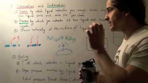 Evaporation and Condensation