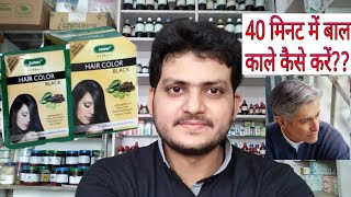 40 मिनट में बाल काले कैसे करें ? Sunny herbal hair colour!!