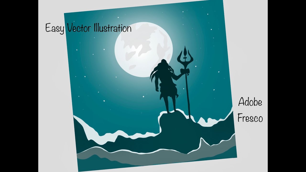 Easy Digital vector Illustration for beginners l Easy painting tutorial step by step l digital art