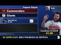 Giants vs. Commanders Live Stream Scoreboard, Play-By-Play, Highlights & Stats | NFL Week 9 On FOX