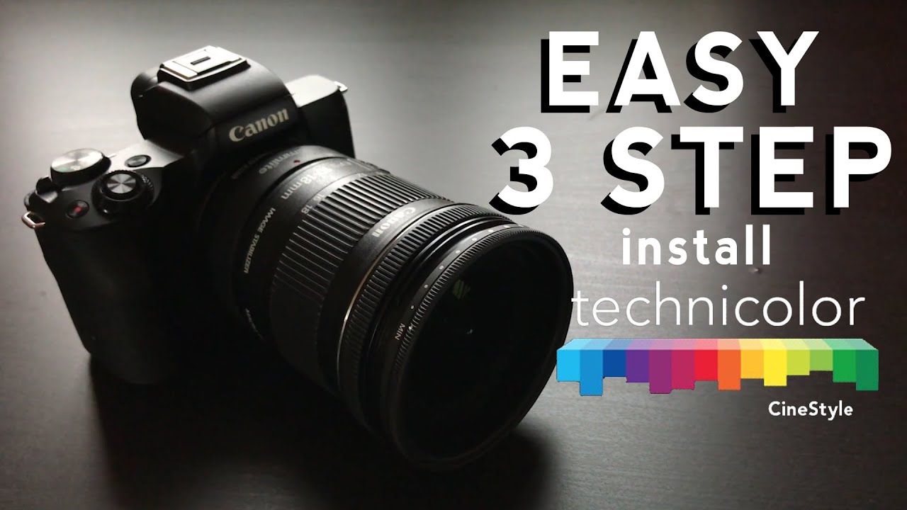 how to install cinestyle on canon m50 YouTube