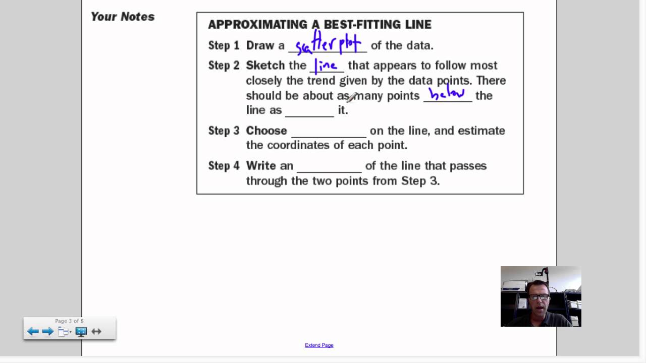 2.6 Scatter Plots & Best Fitting Lines - YouTube