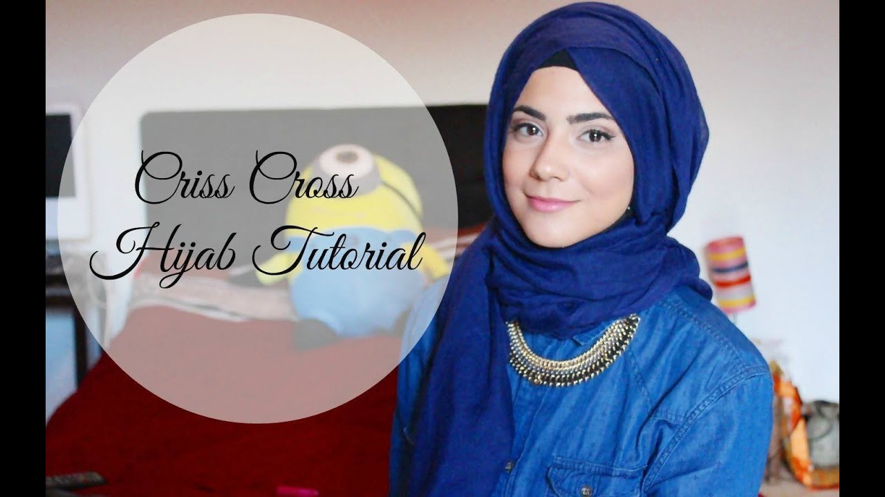 ‫لفة حجاب شتوية Criss Cross Hijab Tutorial‬‎ - YouTube