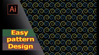 How to Create a Simple Pattern Design Using the Spiral Tool in Adobe Illustrator.