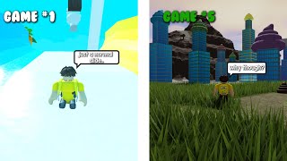 roblox games but they get progressively weirder..