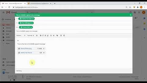 Fossa Guard Pro 1.0 Compose S/MIME signed message