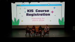 Course Registration & Transition Presentation for High School KIS Parents