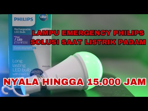 Review Lampu LED Emergency Philips 7 Watt, lebih awet terangnya atau tidak? | Bahasa Indonesia. 