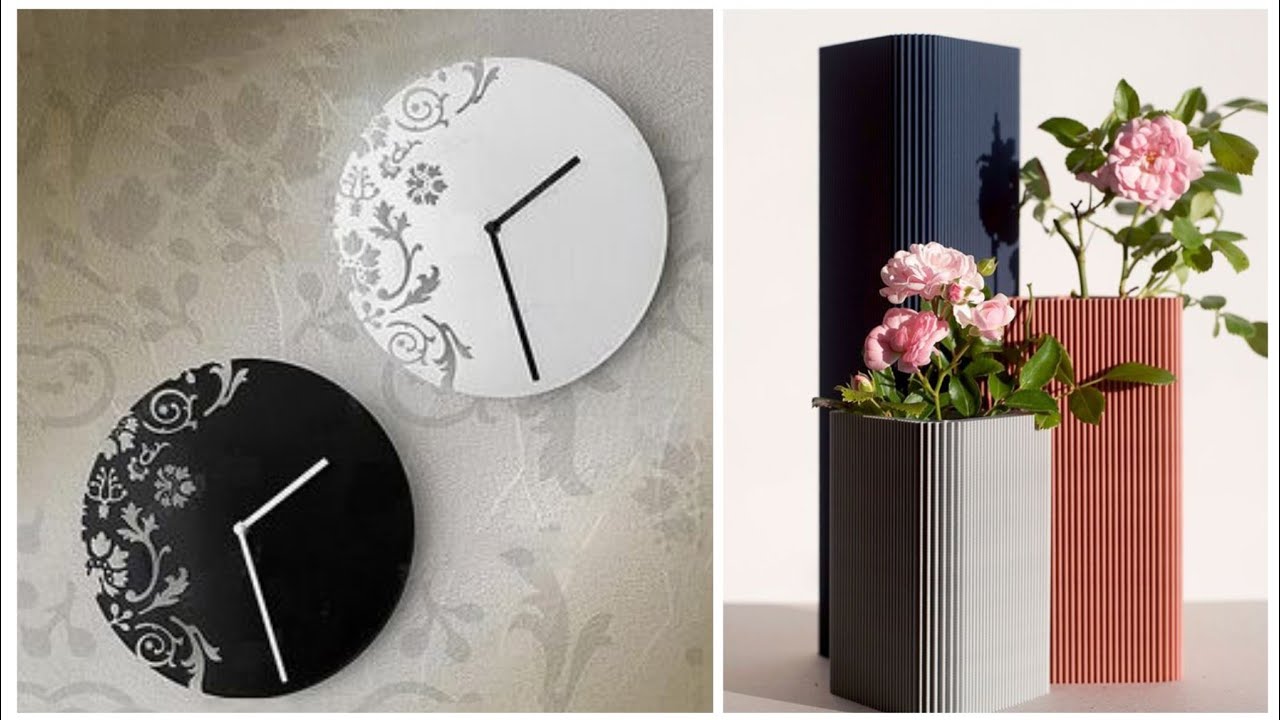 How to make Beautiful Vase // Easy Home and Room Decor wall hanging 