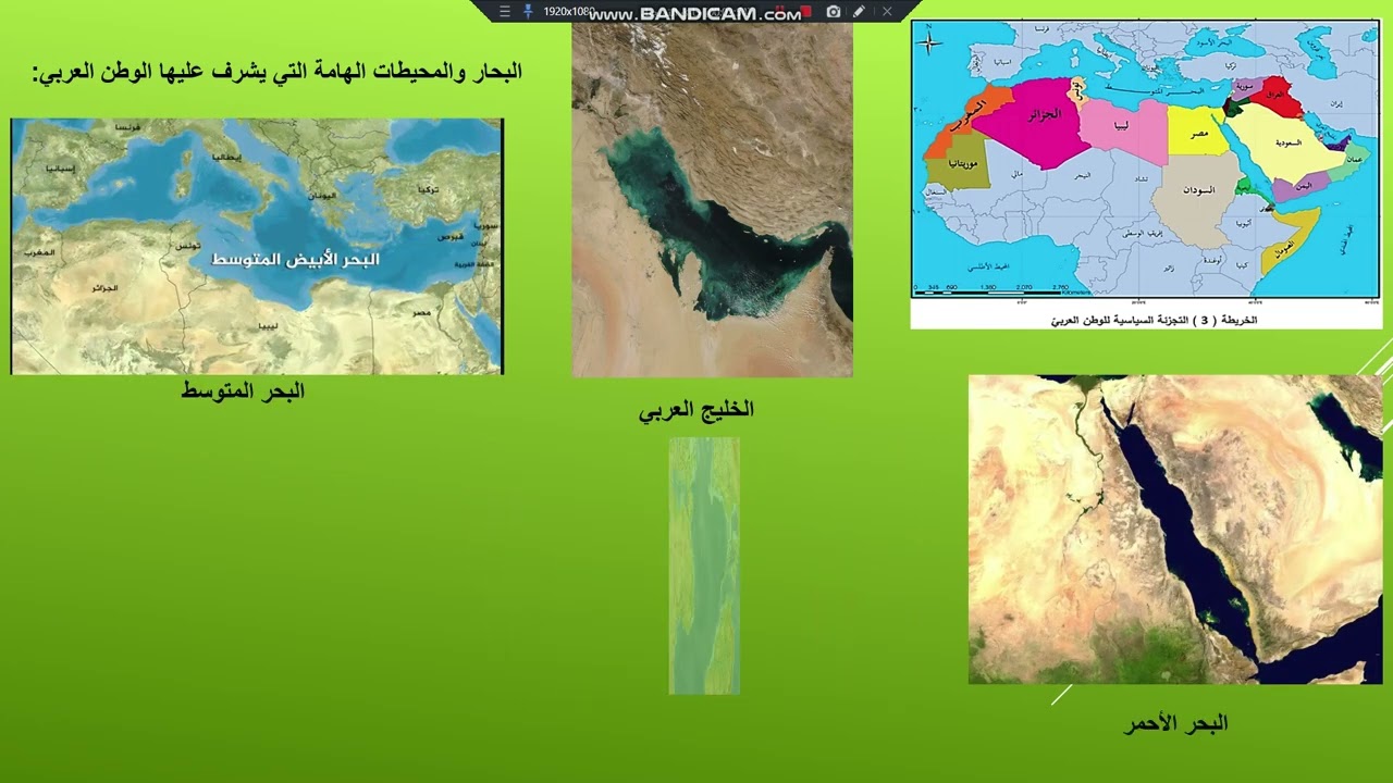 الدرس الأول جغرافيا الوطن العربي موقع متميز وإمكانات كبيرة 