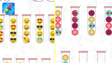 Bubble Sort Color Puzzle Game -  Hyper Hybrid Casual - Gameplay Walkthrough (iOS & Android)