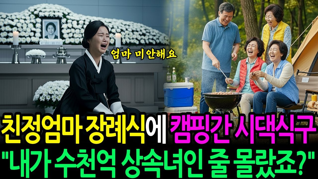 친정엄마 장례식에 캠핑간 시댁식구 