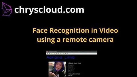 Face Recognition in real-time video streaming from a remote camera - (Chrysalis Cloud, ChoochAI)