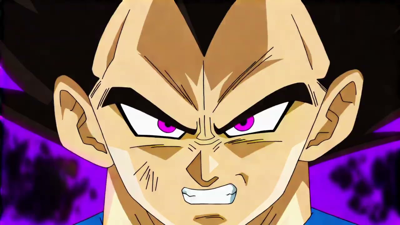 Luta frenética entre Goku e Vegeta. Feito por IA