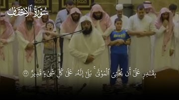 تلاوة بنبرة نادرة من سورة الأحقاف | بدر التركي