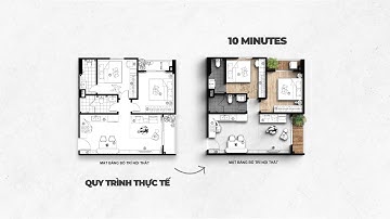 Quy trình hậu kỳ nhanh mặt bằng kiến trúc với Photoshop từ A - Z l Fast Plan Post-processing process