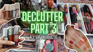 My Entire Lip Products Collection & Declutter | 2025 Makeup Reset