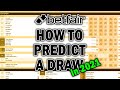 HOW TO PREDICT A DRAW 2021 - BetFair Football Trading