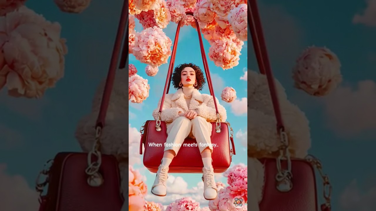 Surreal Fashion Scene | Floating Handbag & AI Editorial Look 