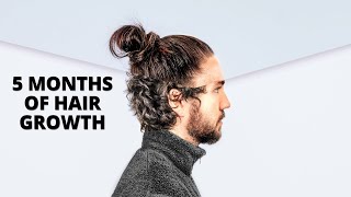 5 Months of Hair Growth - Phase 5 of Growing My Hair Out - YouTube