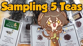 Sampling 5 Oolong Teas「 Chat & Tea 」drinkgreattea review