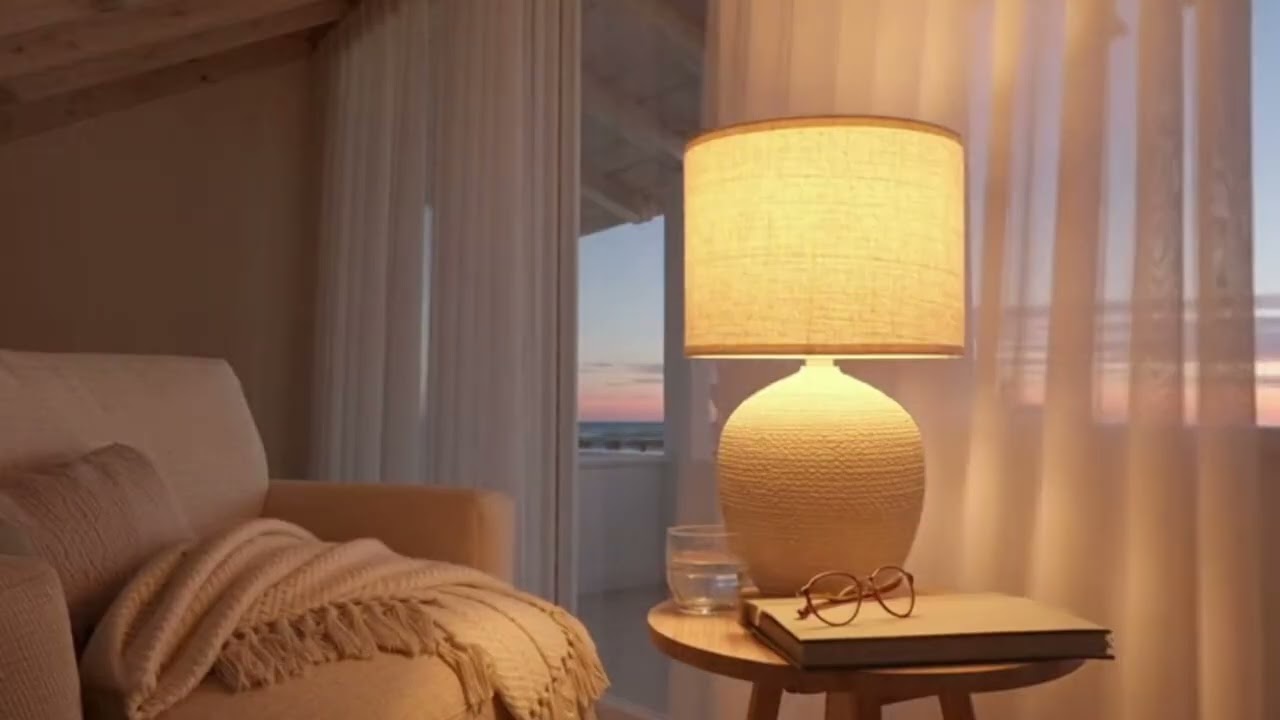 Cozy Coastal Home at Sunset 🌊 | Ambient Slow Living Background (No Music)