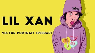 colouring Vector portrait | lil xan part 2