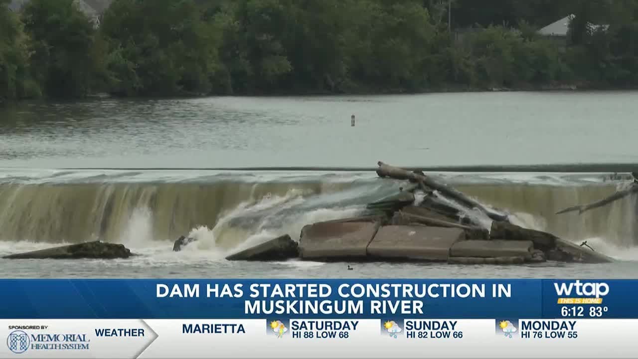 An update to the dam in McConnelsville - YouTube