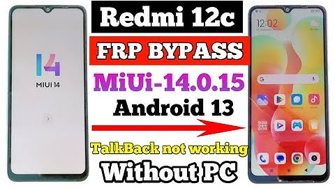 Redmi 12c frp Bypass MIUI 14 Android 13 TalkBack not working without PC 100% WORKING 2024