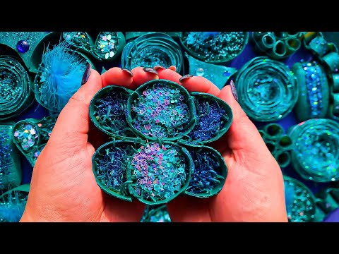 Satisfying BLUE Soap and Clay Cracking, Foam Crushing, Scratching Sounds: Relaxing ASMR Triggers