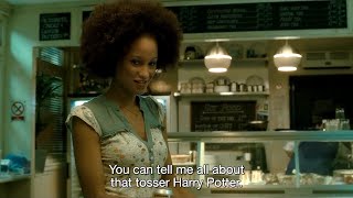 Dumbledore takes Harry away from the flirting Waitress girl | Harry Potter and the Half-Blood Prince