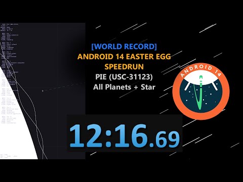 [WORLD RECORD] 12:16 Android 14 Easter Egg - Pie (USC-31123) All Planets + Star