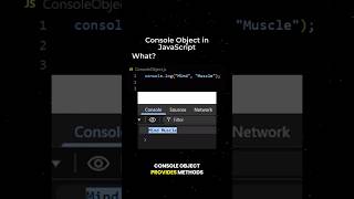 Console Object in JavaScript #javascript