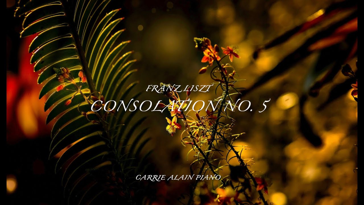 Consolation 5 Franz Liszt: Consolation No. 5, Carrie Alain Piano - YouTube