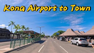 Driving from Kona Airport to Kailua-Kona Big Island Hawaii POV