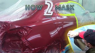 How to Tape and Mask a Car for Paint Part 2