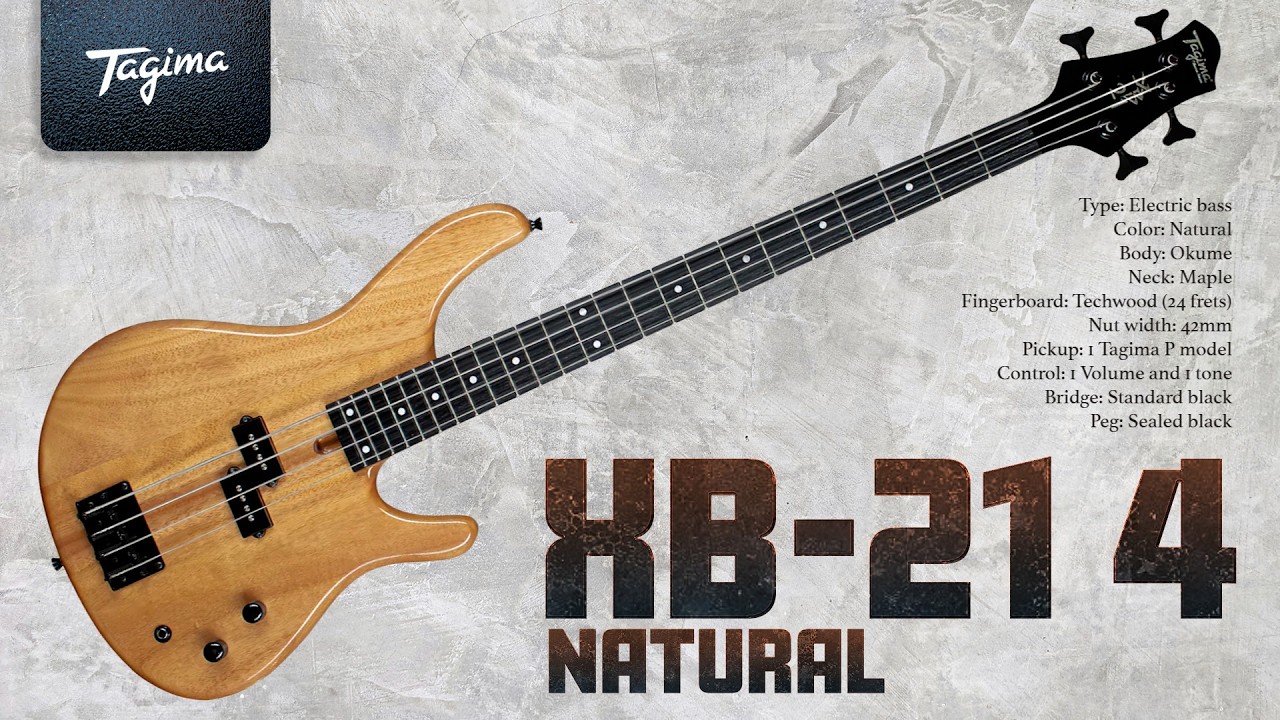 XB-21 4 NATURAL ベース / Tagima Guitars - YouTube