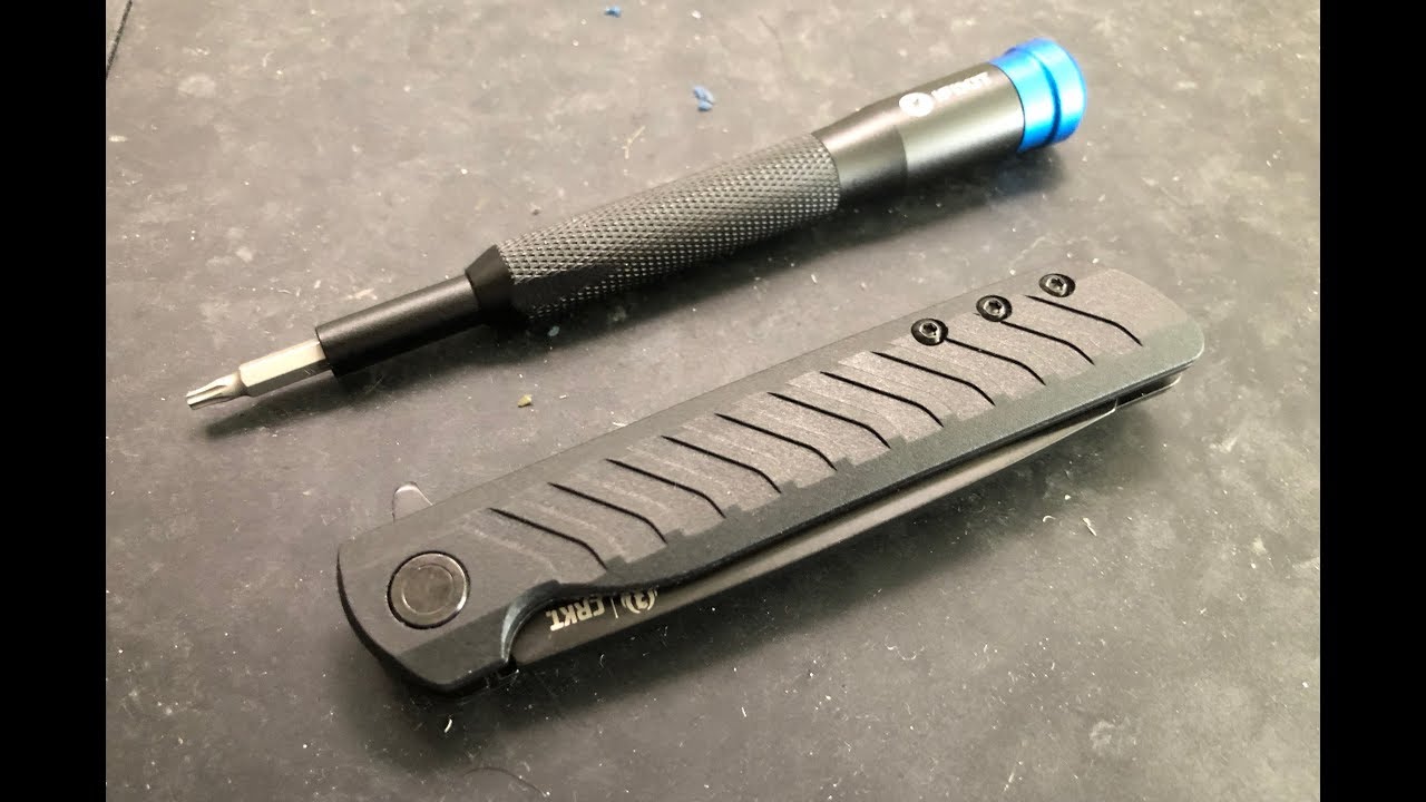 Как разобрать и обслужить складной нож CRKT LCK