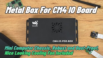 Waveshare CM4-IO-POE-BOX-A, PoE Mini-Computer Based On Raspberry Pi Compute Module 4