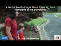 4 years - Avoids danger like, not jumping from tall heights at the playground