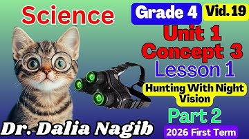 ساينس رابعة ابتدائى ترم اول 𝟐𝟎𝟐𝟔   𝑺𝒄𝒊𝒆𝒏𝒄𝒆 𝗚𝗿𝗮𝗱𝗲 𝟰 𝐂𝐨𝐧𝐜𝐞𝐩𝐭 3  𝐋𝐞𝐬𝐬𝐨𝐧 1  part 2