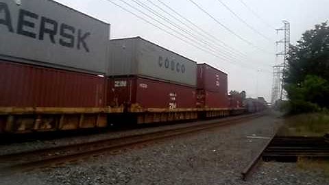 NS Stack Train Blows The Horn At Bound Brook