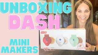 Dash Mini Makers 3 Pack | Dash Mini Griddle, Grill, Waffle Maker (Unboxing + 1st Impression) Dash Mini Maker Grill Unboxing