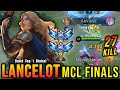 Savage mcl finals lancelot insane 27 kills  build top 1 global lancelot  mlbb