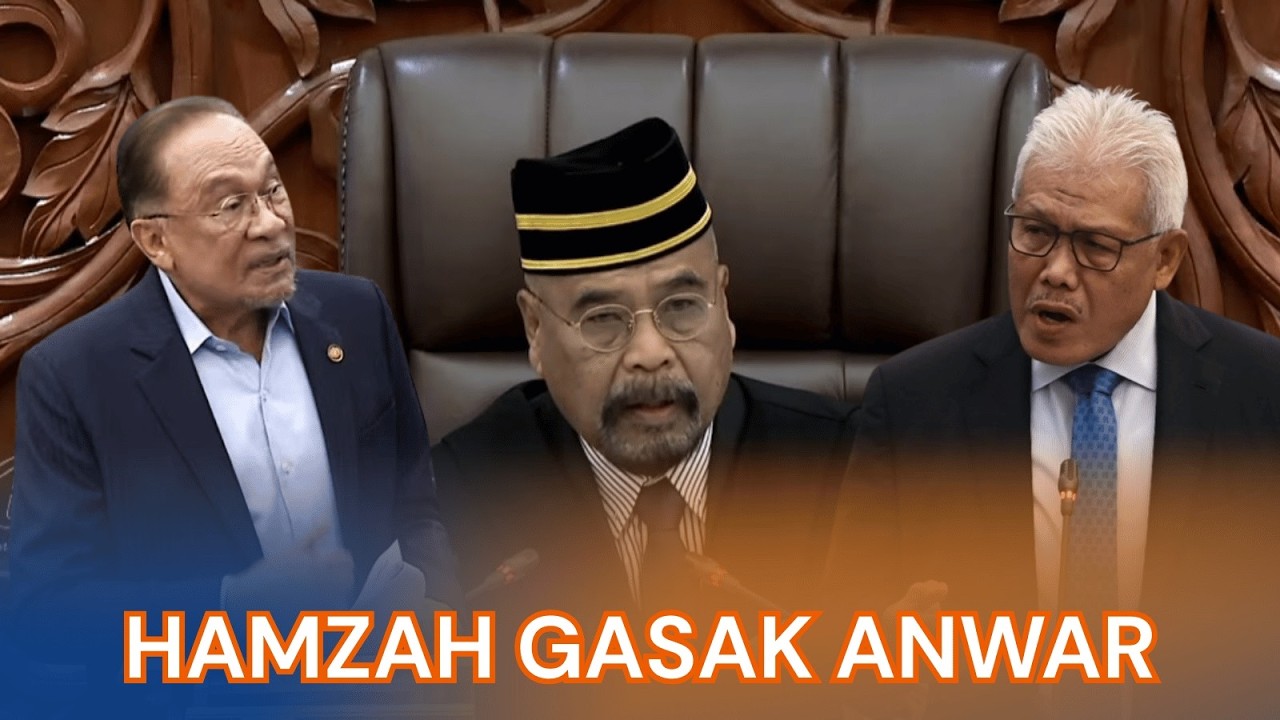 Tegang! Sesi soal jawab PM ditangguh 5 minit kerana Hamzah