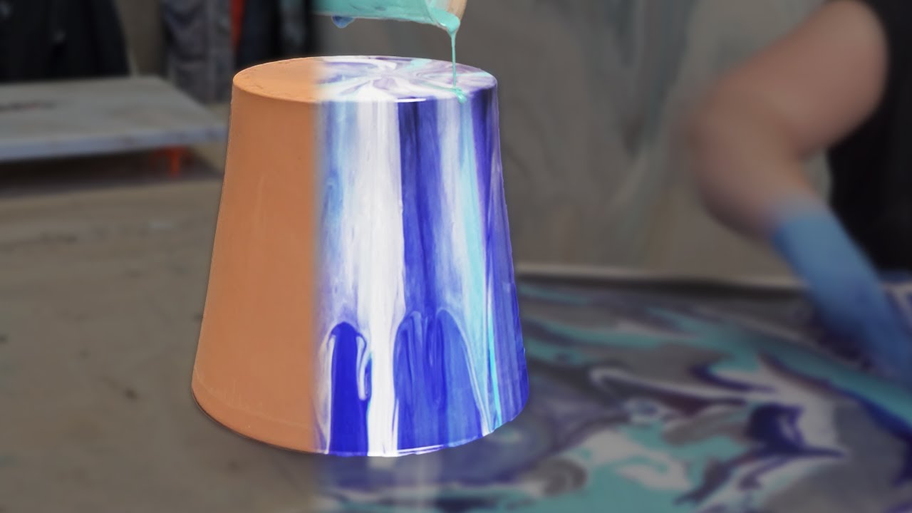 Create a Beautiful Epoxy Flower Pot with Mixed Media Girl