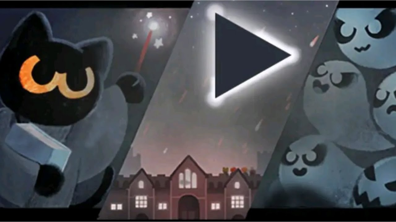 HALLOWEEN GOOGLE DOODLE : MAGIC CAT ACADEMY GOOGLEPLAY.....! - YouTube