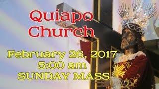 FILIPINO TV MASS February 26, 2017 QUIAPO CHURCH  5:00 am SUNDAY MASS